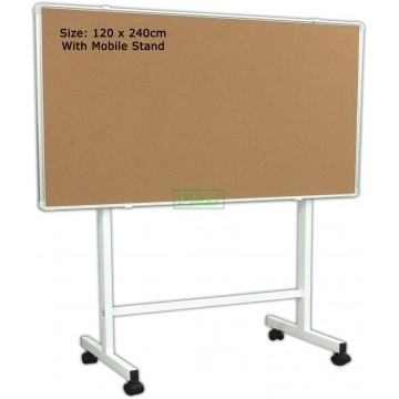 120cm x 240cm Corkboard with Stand - A120240S