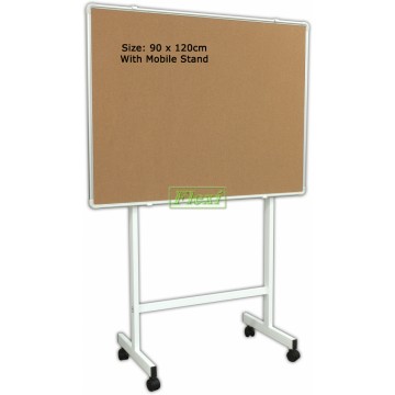 90cm x 120cm Corkboard with Stand - A90120S