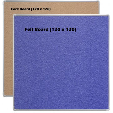 Cork Board / Felt Board 120cm x 120cm - D120120