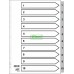 Dividers in Grey PVC, Colour PVC, PP, Paper and Mylar Tabbed